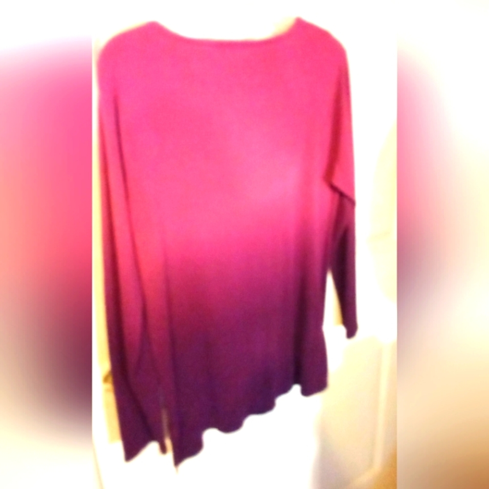 Elegant 2-toned Purple Women's Sweater Top